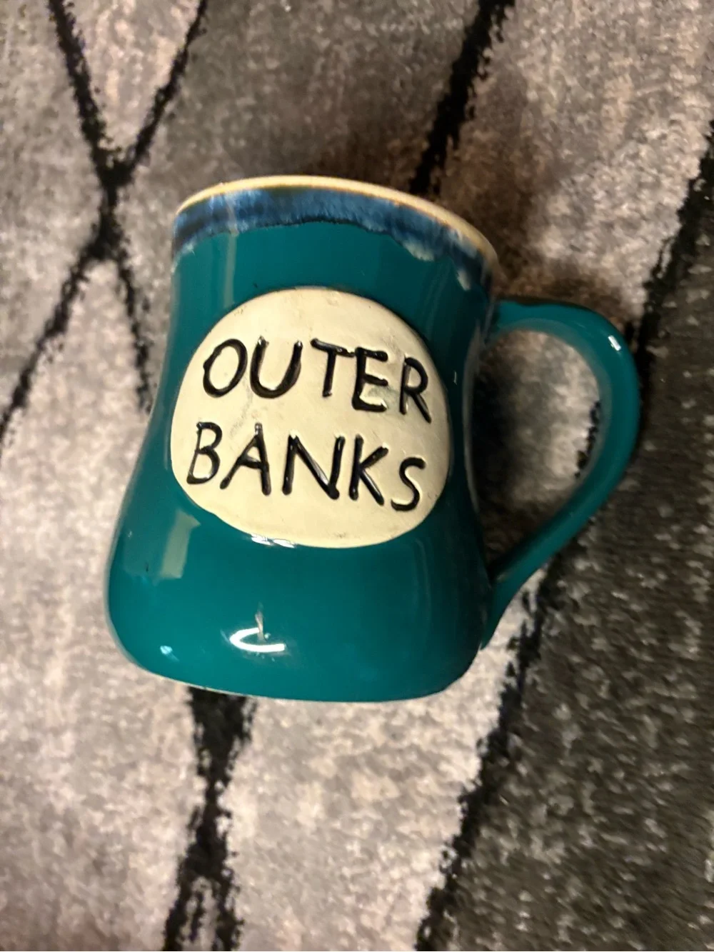 Outer Banks Teal Ceramic Mug - Teal